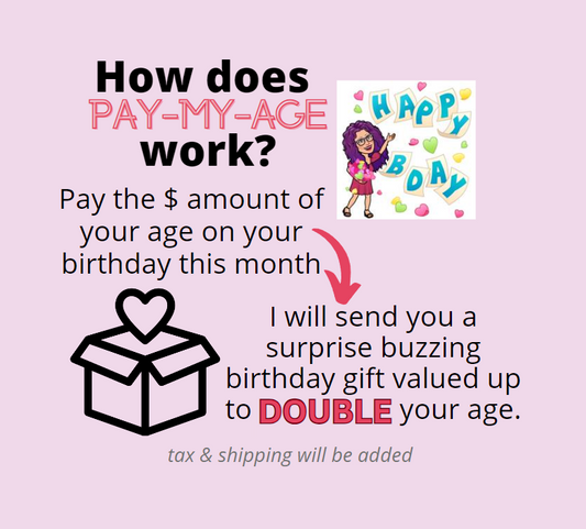 Pay-Your-Age Buzzing Birthday Surprise